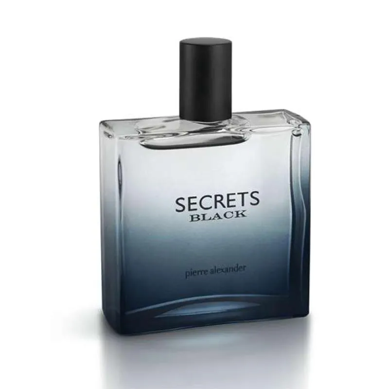 E - DEO COLôNIA SECRETS BLACK 100ML - PIERRE ALEXANDER