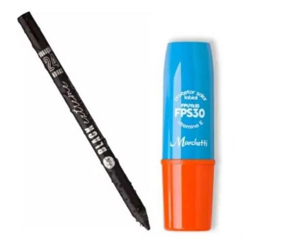 LáPIS OLHOS BLACK EXTREME TOQUE NATUREZA + PROTETOR LABIAL