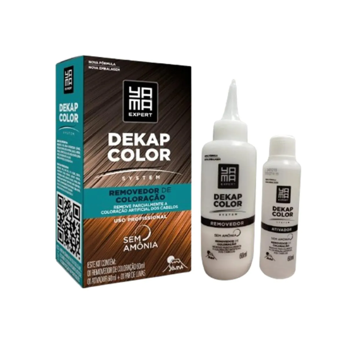 KIT 2 REMOVEDOR DE COLORAçãO CAPILAR DEKAPCOLOR 120ML - YAMá