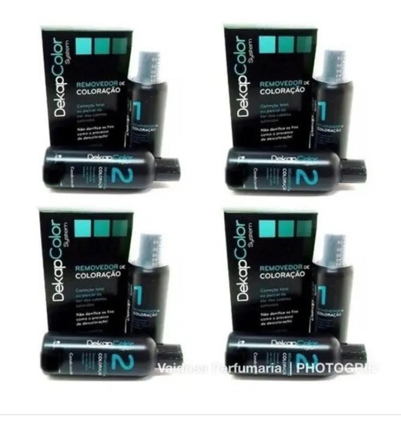 4 REMOVEDOR DE COLORAçãO CAPILAR DEKAPCOLOR SYTEM 120ML YAMá