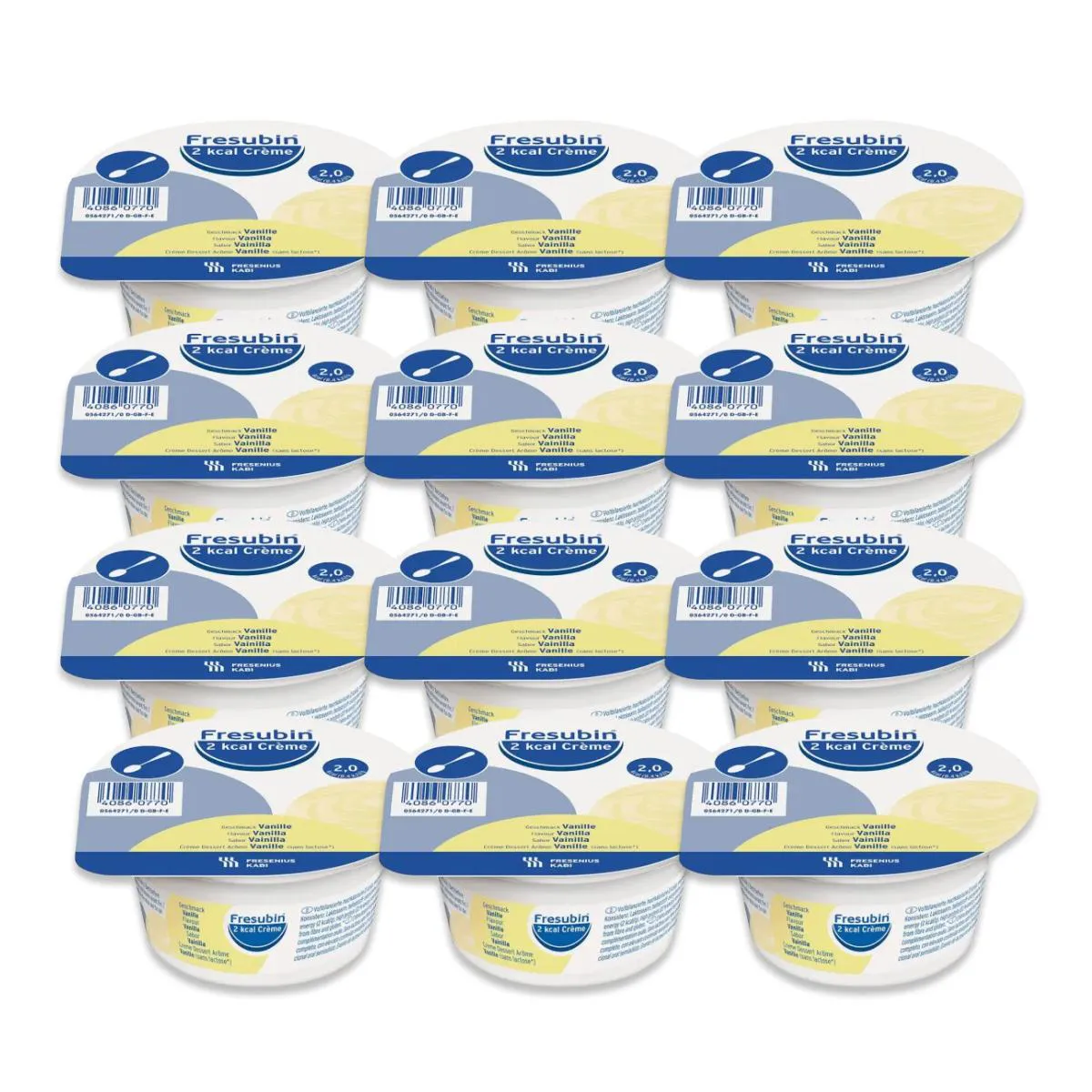 KIT 12 FRESUBIN CREME BAUNILHA 125G