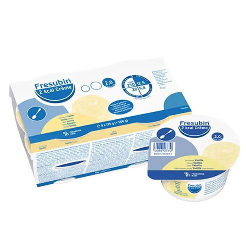 KIT 4 FRESUBIN CREME BAUNILHA 125G