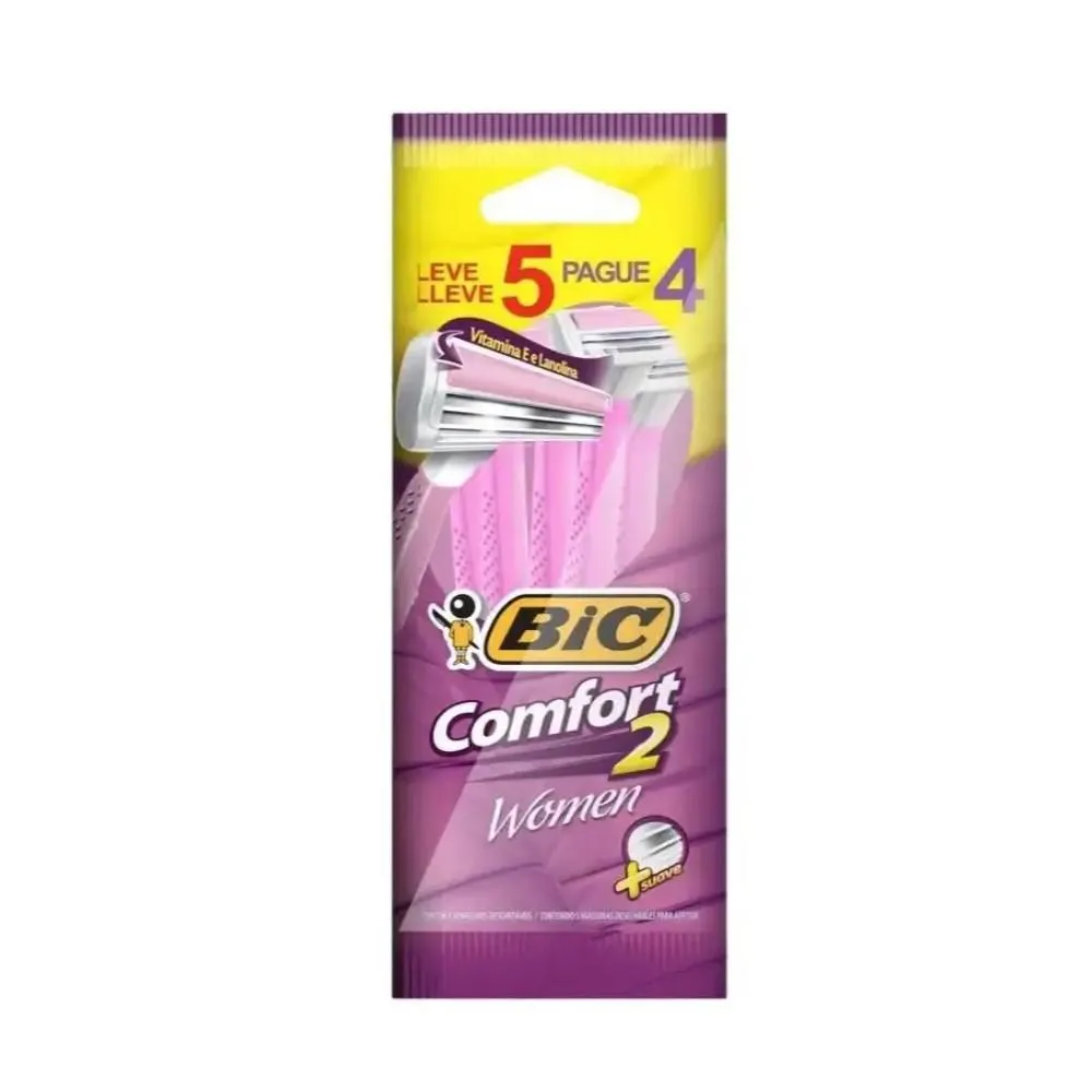 APARELHO DE DEPILAçãO BIC COMFORT 2 WOMEN COM 5 UN