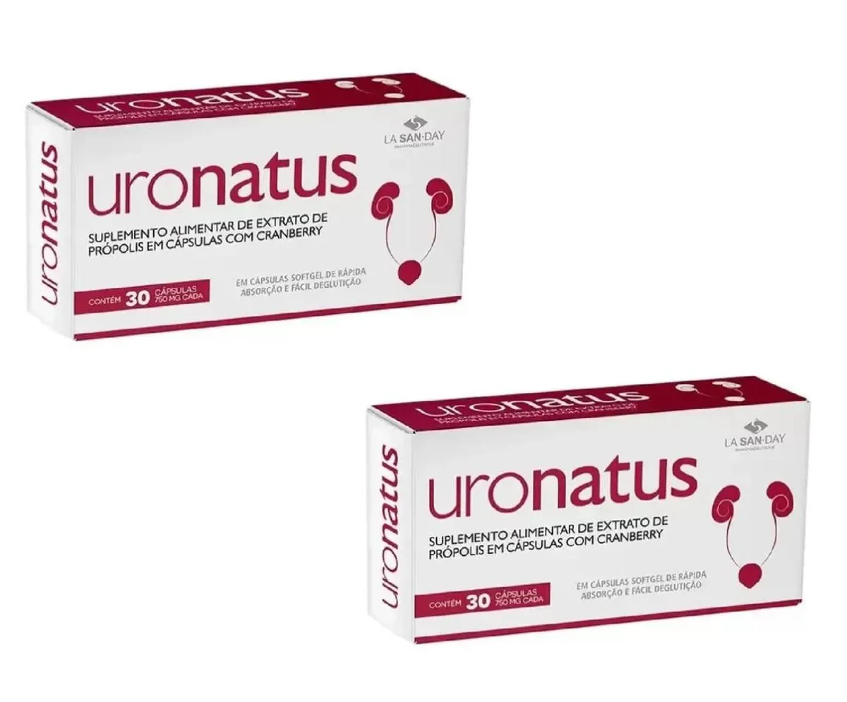 KIT 2 SUPLEMENTO URONATUS 750MG CRANBERRY 30CPS - LA SAN-DAY
