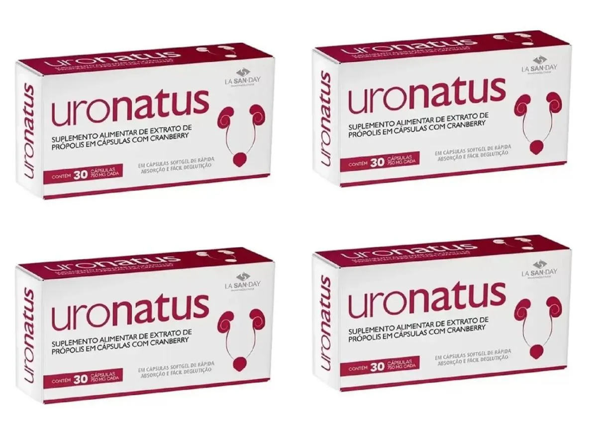 KIT 4 SUPLEMENTO URONATUS 750MG CRANBERRY 30CPS - LA SAN-DAY