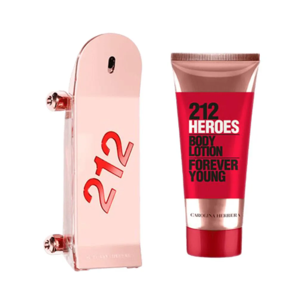 KIT PERFUME CAROLINA HERRERA 212 HEROES FOR HER FEMININO FEMININO EAU DE PARFUM 80ML