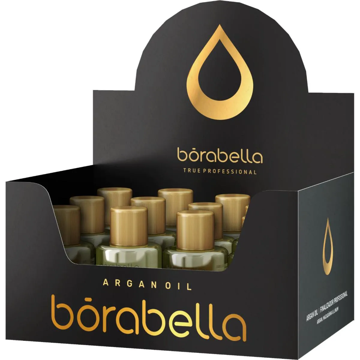 BORABELLA ÓLEO DE ARGAN E MACADÂMIA 7ML KIT 12 UNIDADES