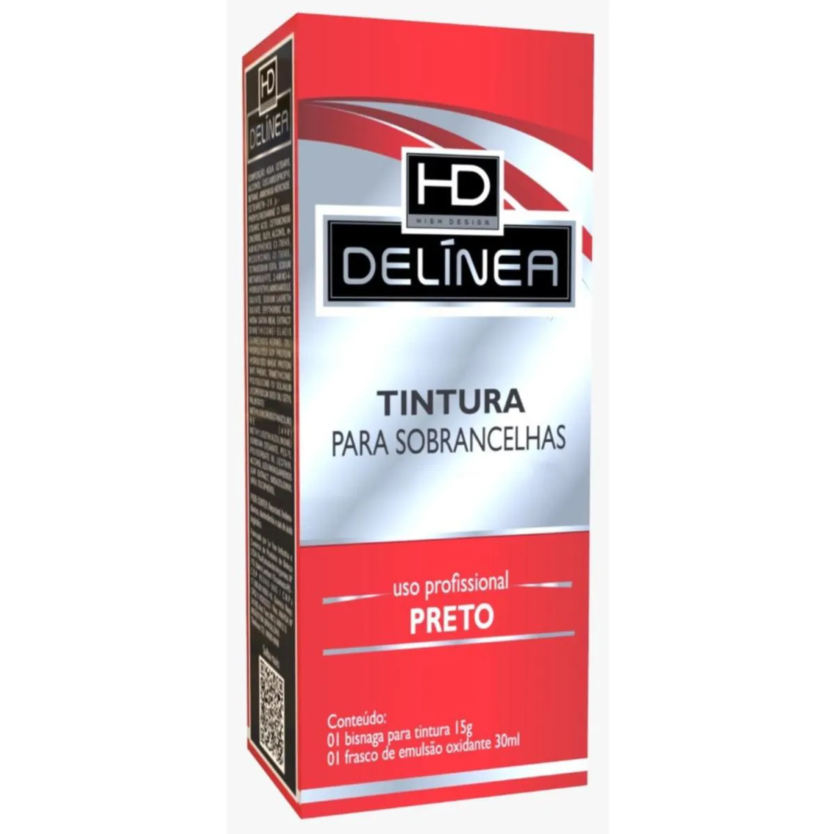 DELINEA TINTURA PARA SOBRANCELHAS E CÍLIOS 15GR Preto