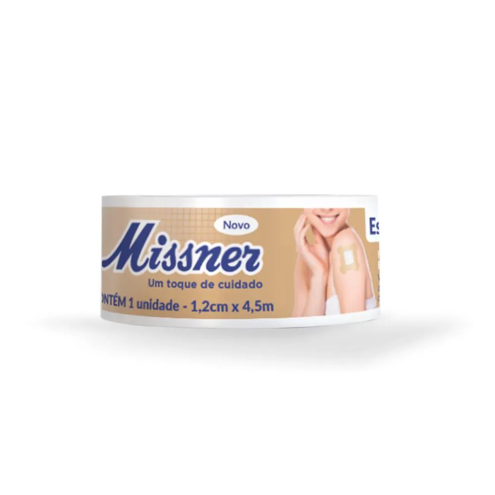 MISSNER ESPARADRAPO IMPERMEÁVEL BEGE 1,2 CM X 4,5 M