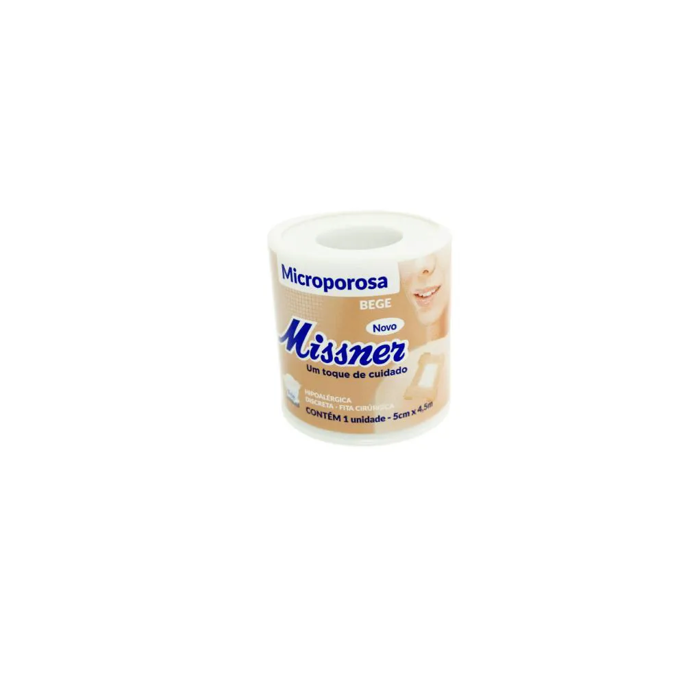 MISSNER FITA MICROPORE BEGE 5,0 CM X 4,5 M