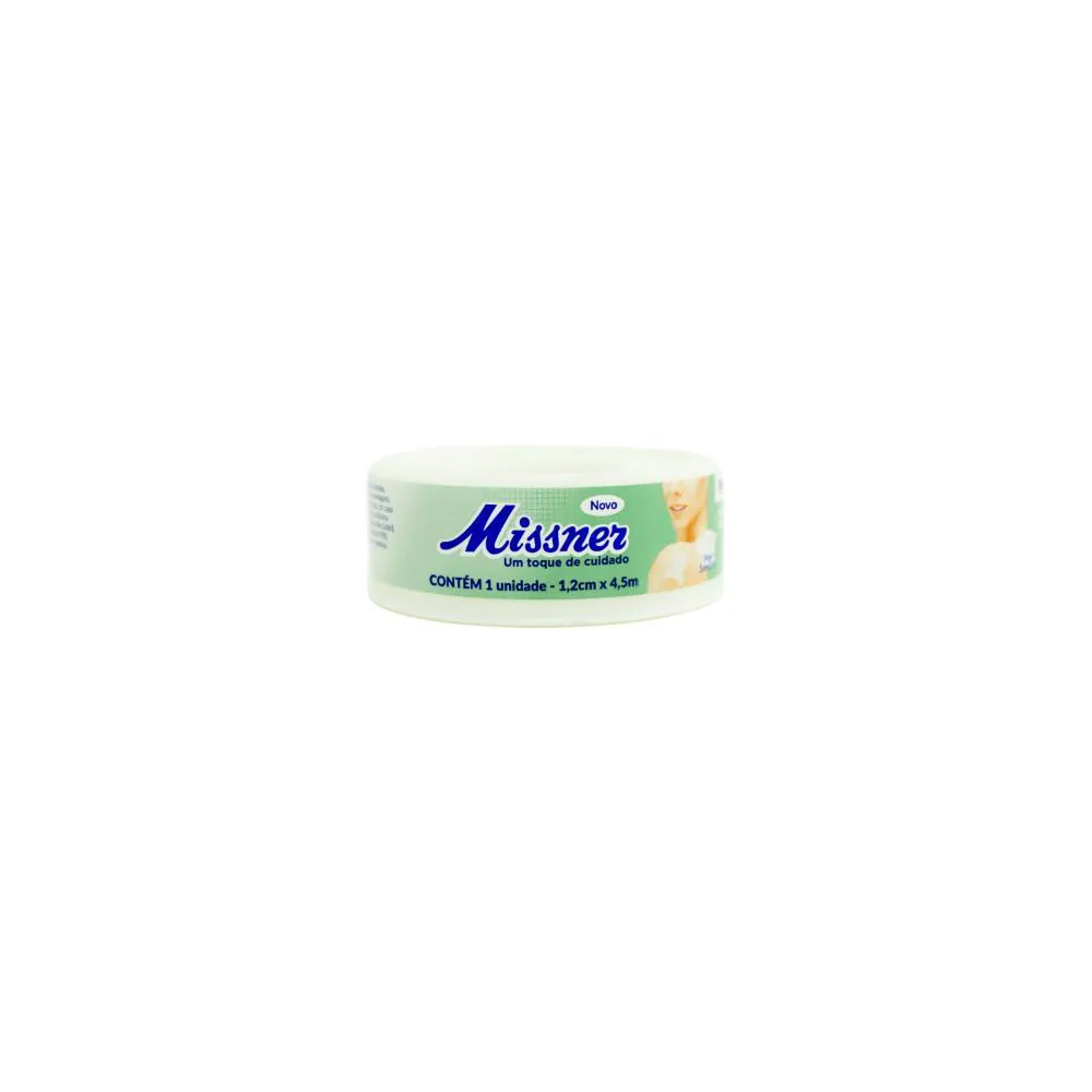 MISSNER FITA MICROPORE BRANCA 1,2 CM X 4,5 M