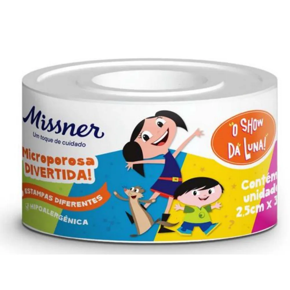 MISSNER SHOW DA LUNA FITA MICROPORE 2,5 CM X 3,0 M