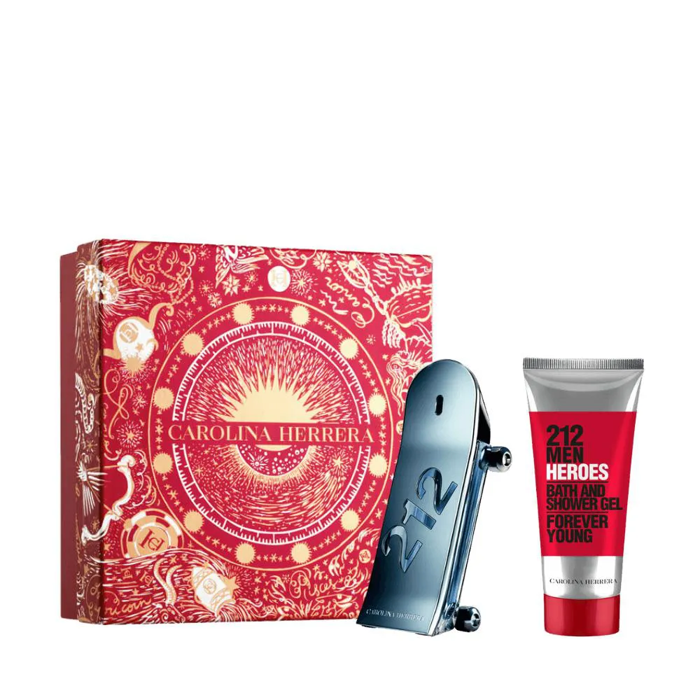 KIT PERFUME CAROLINA HERRERA 212 MEN HEROES MASCULINO EAU DE TOILETTE 90ML
