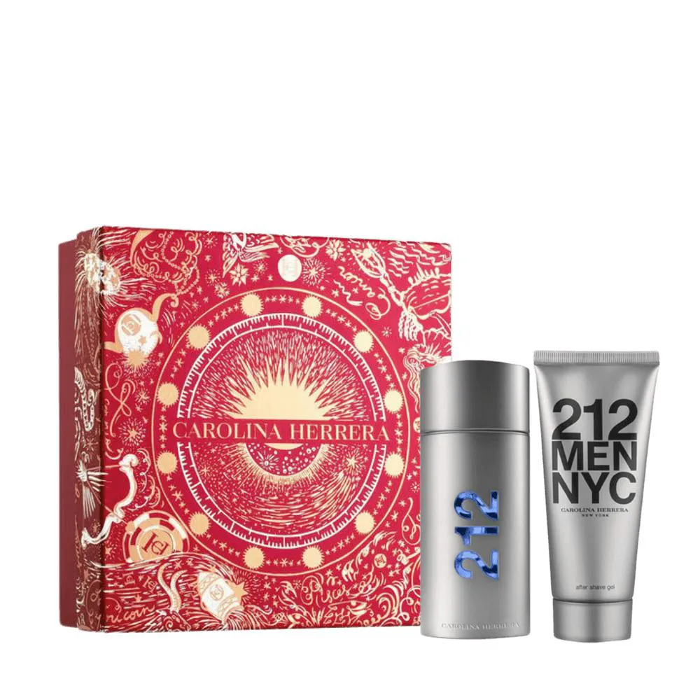 KIT PERFUME CAROLINA HERRERA 212 MEN NYC MASCULINO EAU DE TOILETTE 100ML