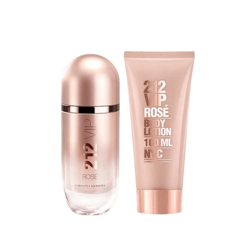 KIT PERFUME CAROLINA HERRERA 212 VIP ROSé FEMININO EAU DE PARFUM 80ML