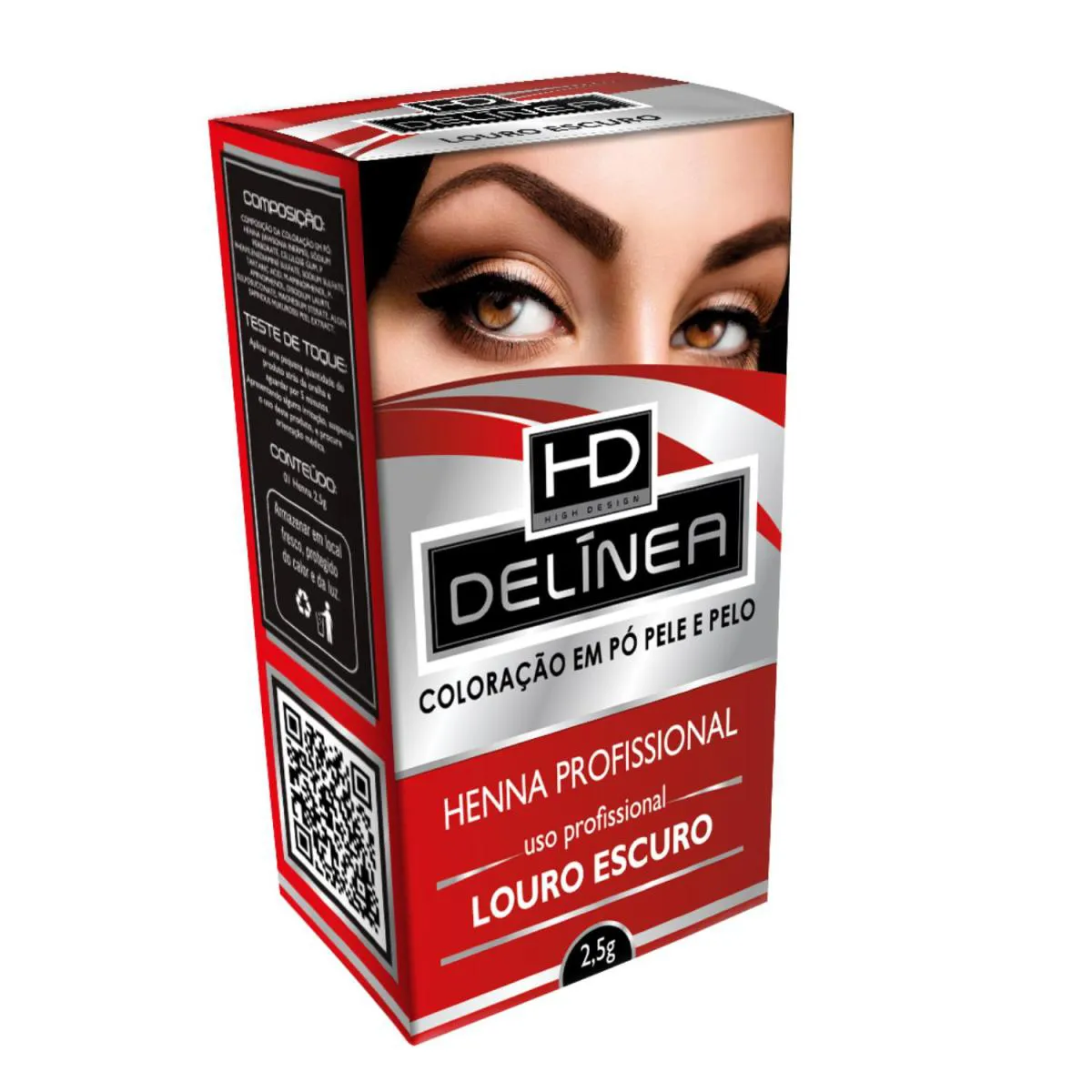 DELINEA HENNA PROFISSIONAL 2,5GR   SOLUÇÃO CREMOSA DE MISTURA 10ML LOIRO ESCURO