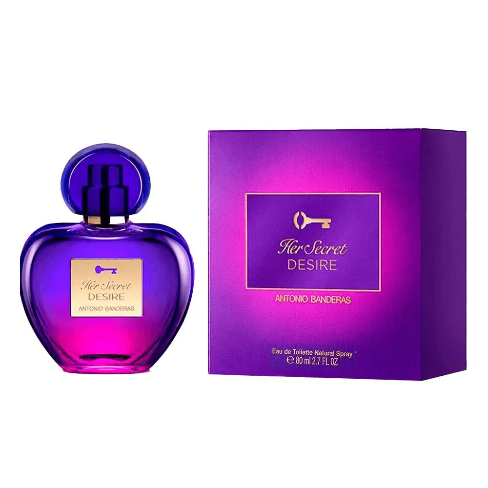 PERFUME BANDERAS HER SECRET DESIRE FEMININO EAU DE TOILETTE 80ML
