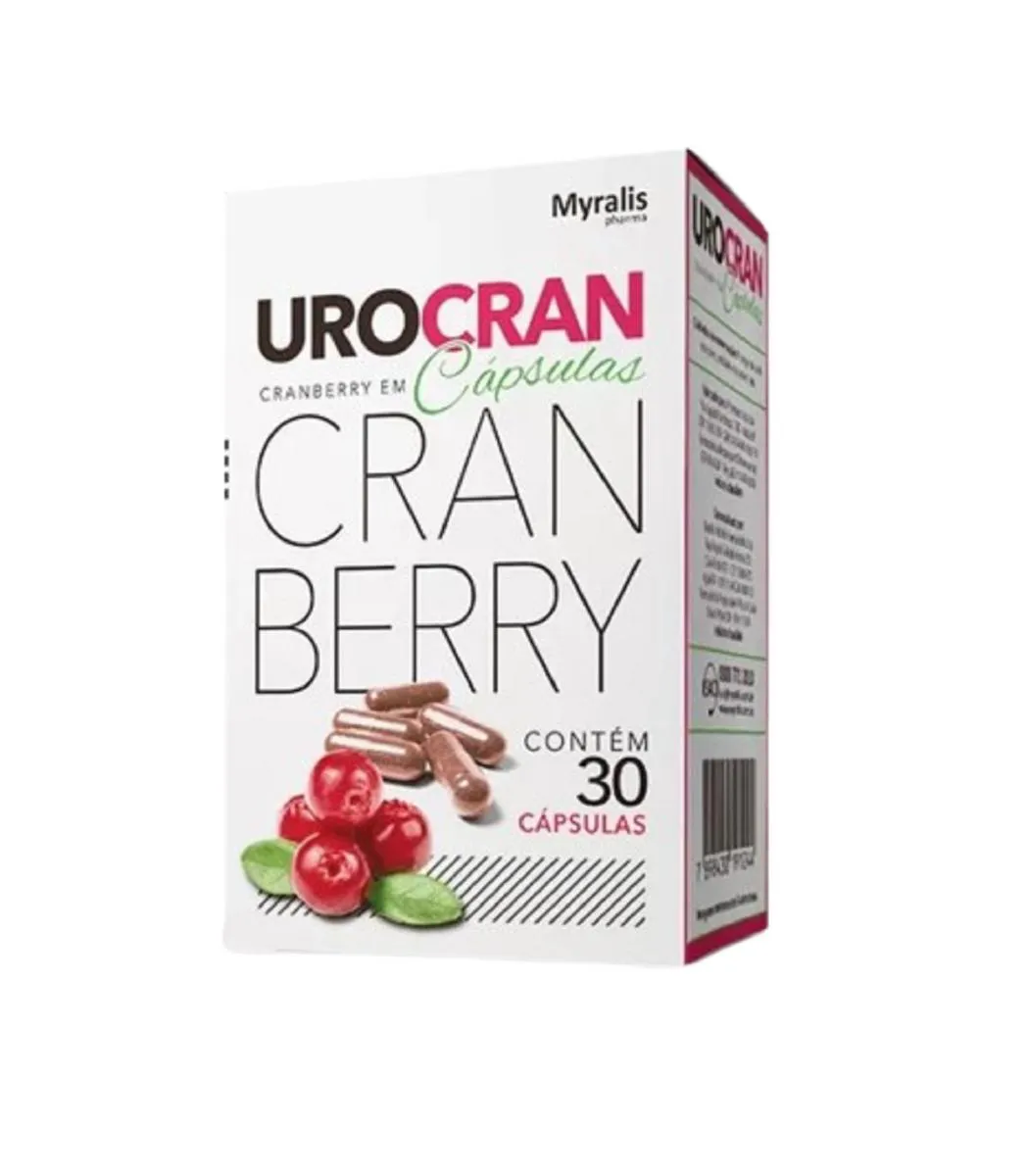UROCRAN CRANBERRY C/ 30 CáPSULAS PREVENçãO INFEçãO URINáRIA
