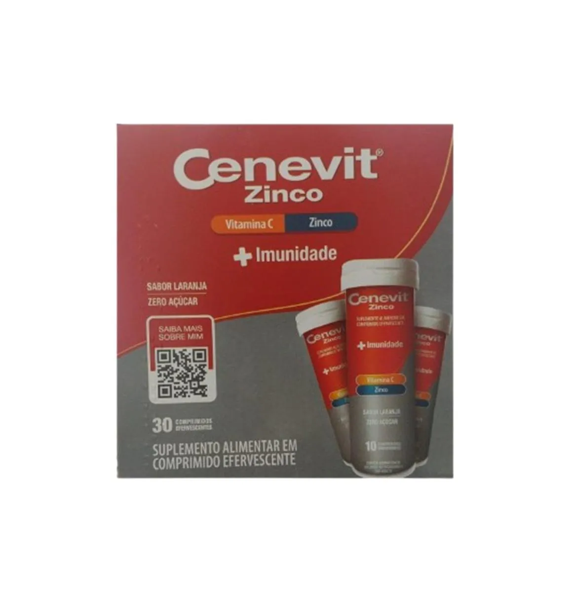 CENEVIT VIT C, ZINCO + IMUNIDADE LARANJA 30 COMP