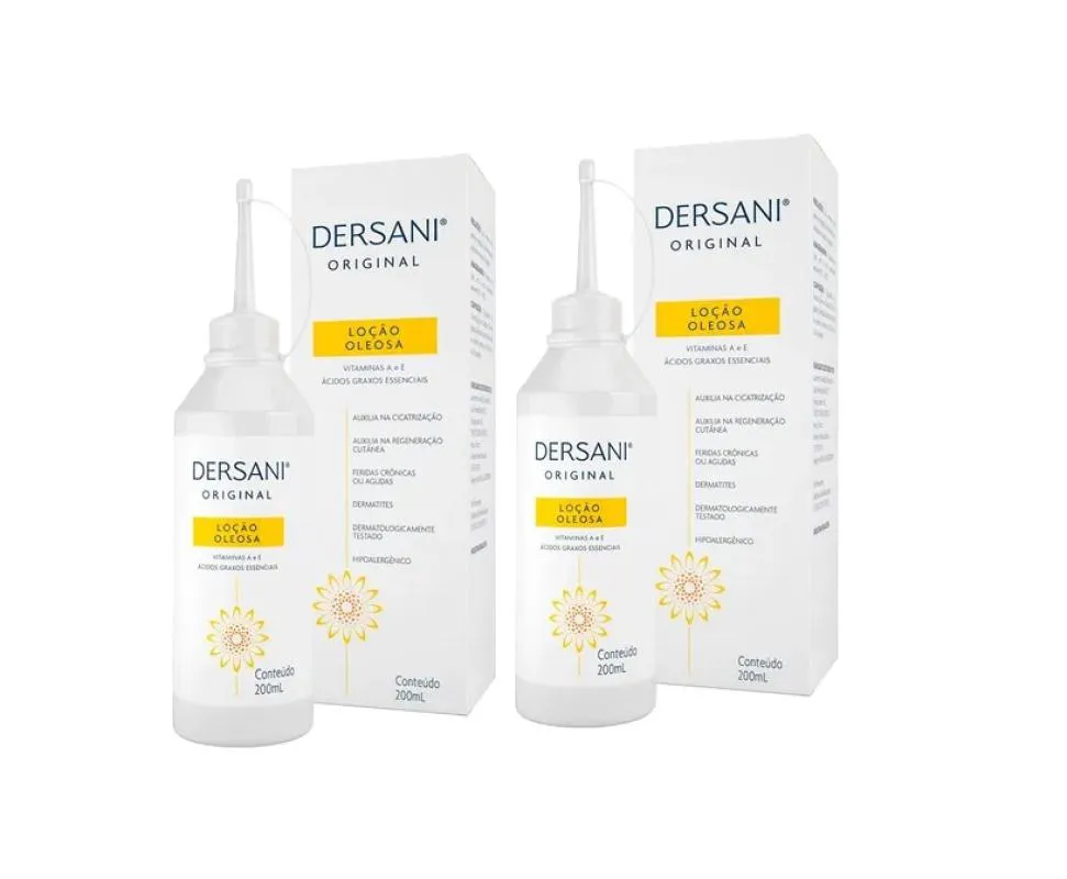 KIT 2 DERSANI ORIGINAL LOçãO CICATRIZANTE CORPORAL 200ML
