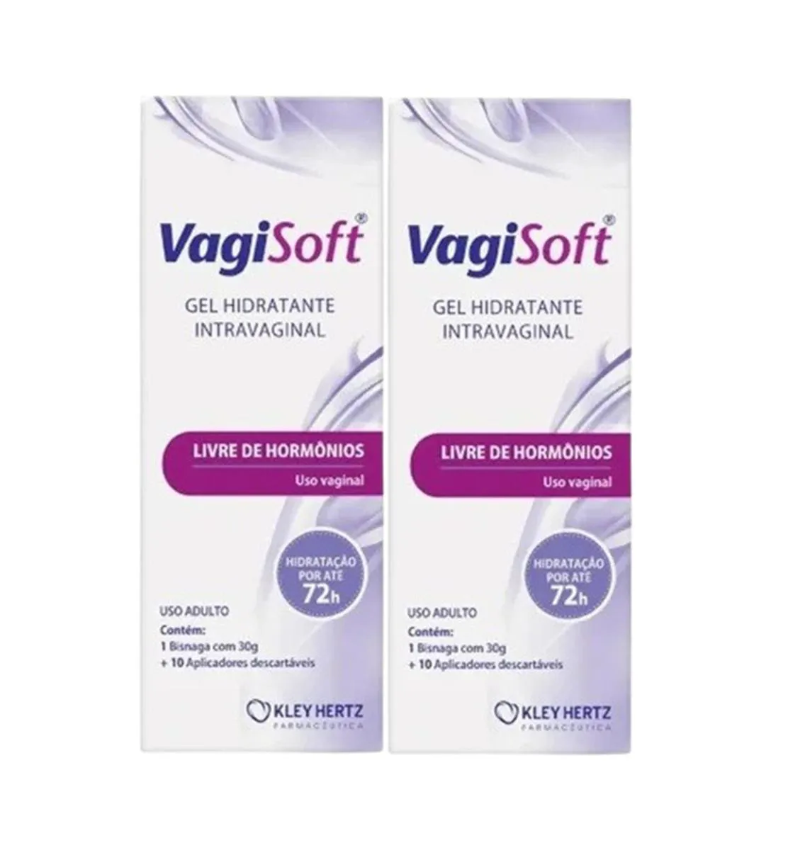 KIT 2 VAGISOFT GEL HIDRATANTE INTRAVAGINAL 30GR 10 APLIC