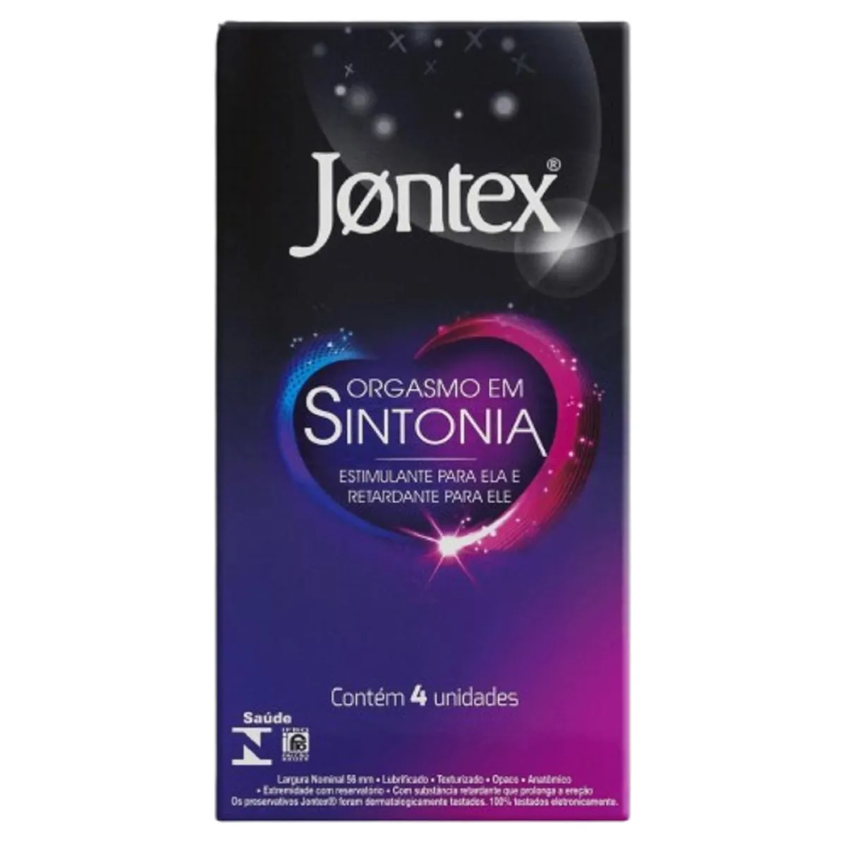 PRESERVATIVO JONTEX ORGASMO EM SINTONIA - 4 UN