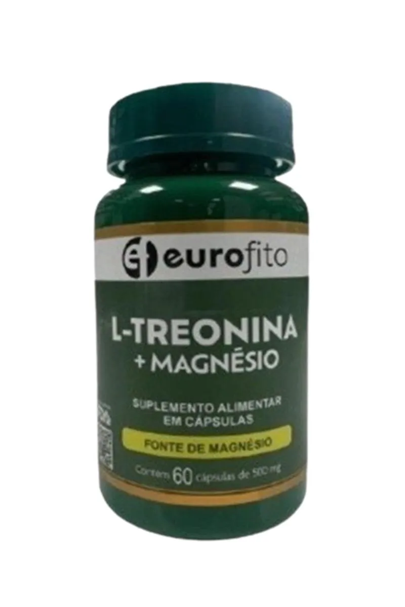 SUPLEMENTO ALIMENTAR L-TREONINA+MAGNESIO 60 CAPS - EUROFITO