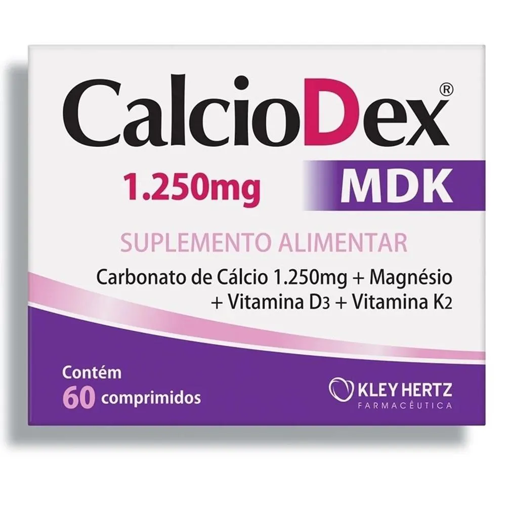 SUPLEMENTO CALCIODEX MDK 1250MG 60 CPR - KLEY HERTZ