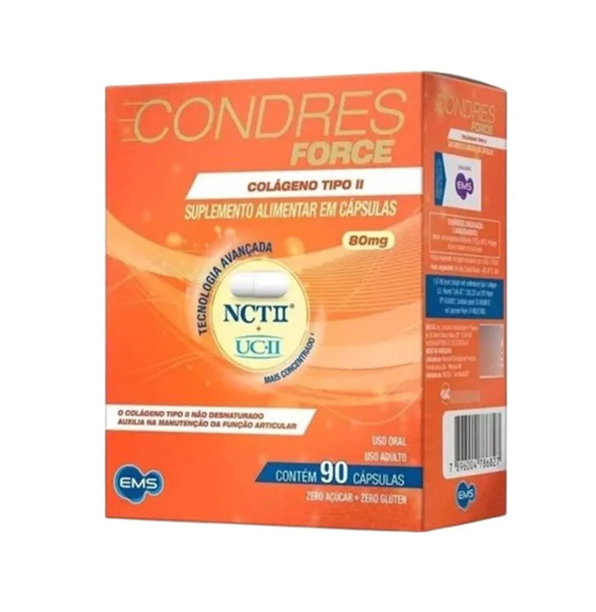SUPLEMENTO CONDRES FORCE 80MG 90 CáPSULAS - EMS