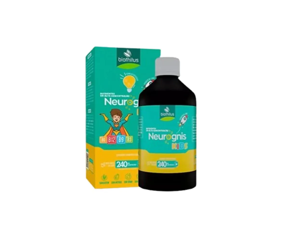 SUPLEMENTO NEUROGNIS KIDS B6 B12 B9 B3 - BIOFHITUS
