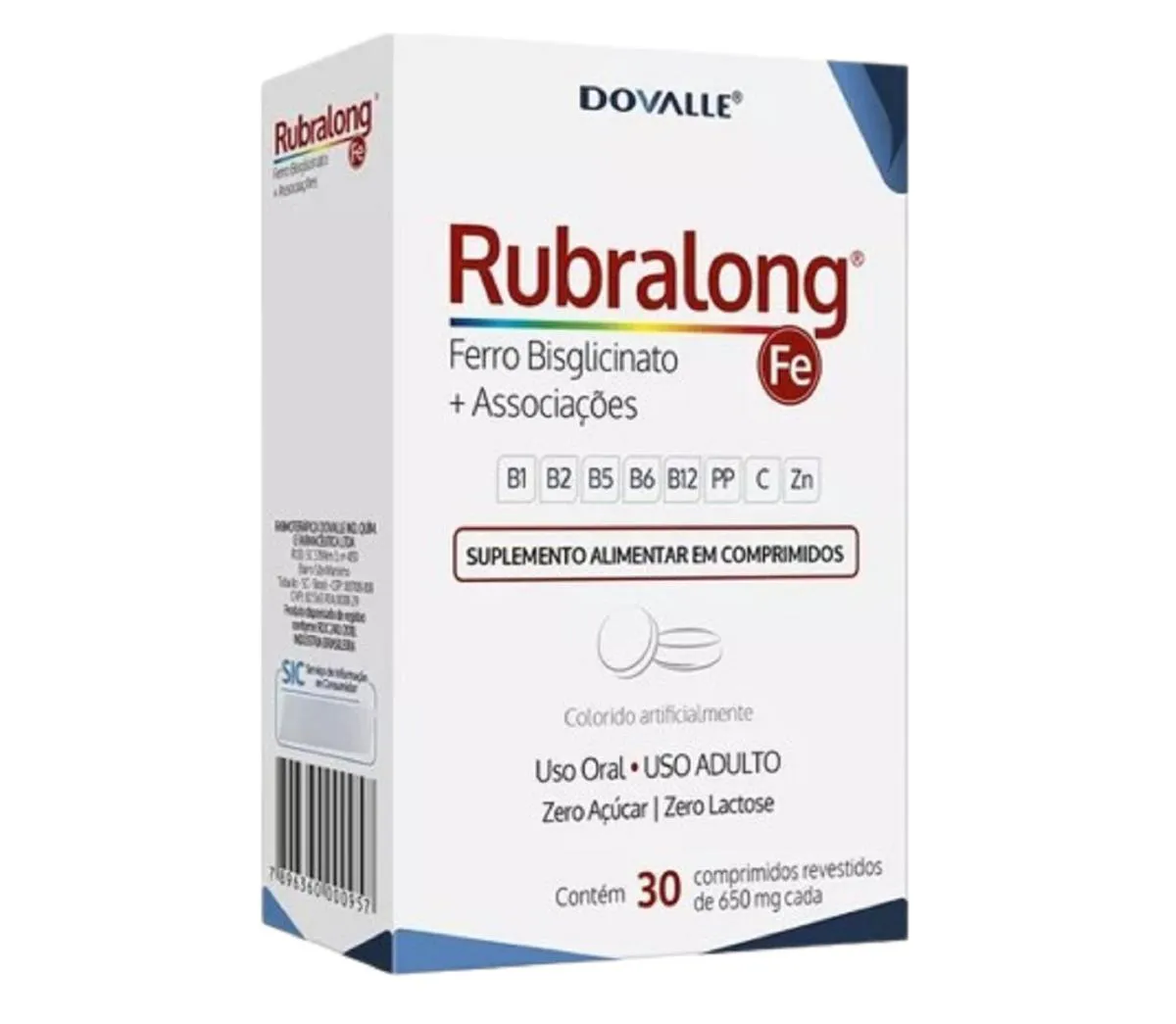 SUPLEMENTO RUBRALONG 30 COMPRIMIDOS - DOVALLE