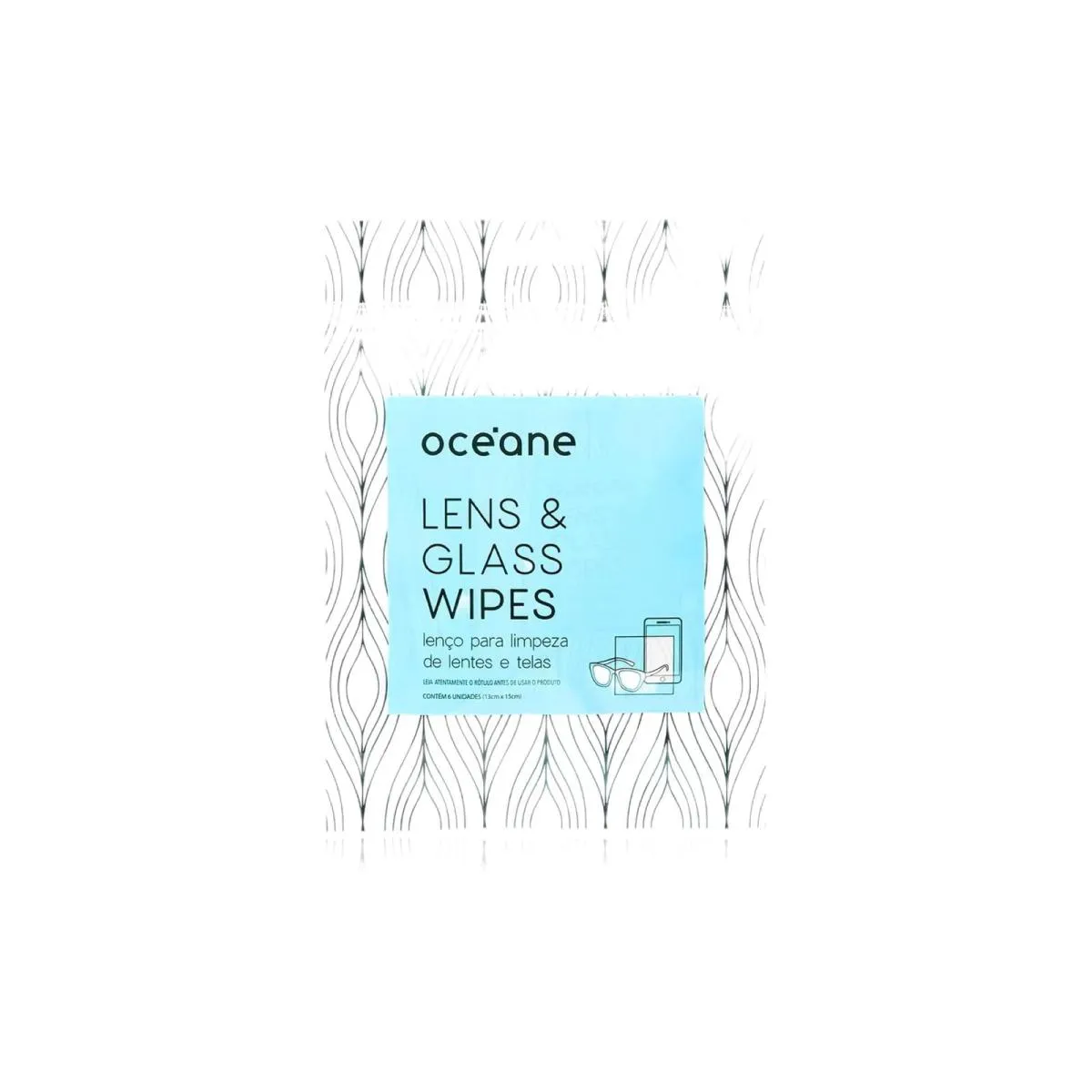 LENçO P/ LIMPEZA DE LENTES E TELAS LENS & GLASSES WIPES 6UN
