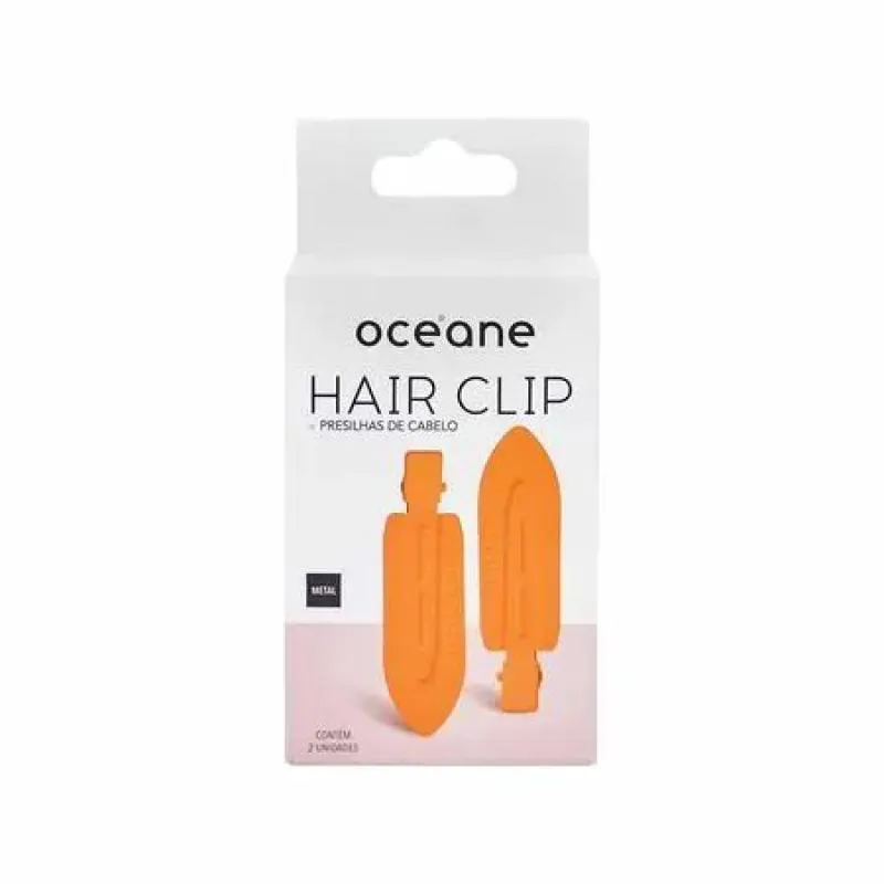 PRESILHAS PARA CABELO OCéANE - HAIR CLIP EDITION LARANJA