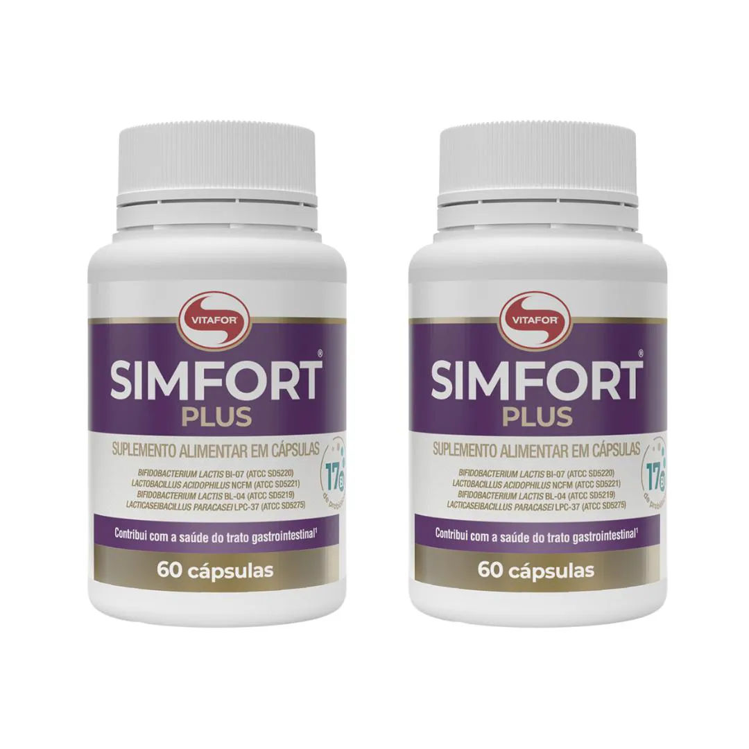KIT 2 SIMFORT PLUS - 60 CÁPSULAS - VITAFOR