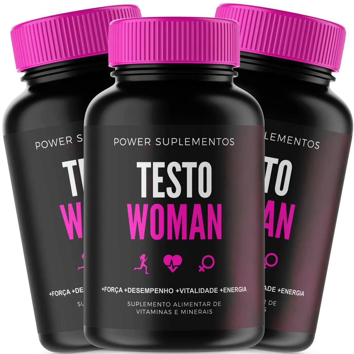 3X SUPLEMENTO TESTO WOMAN MULTIVITAMíNICO MAGNéSIO + ZINCO + SELêNIO