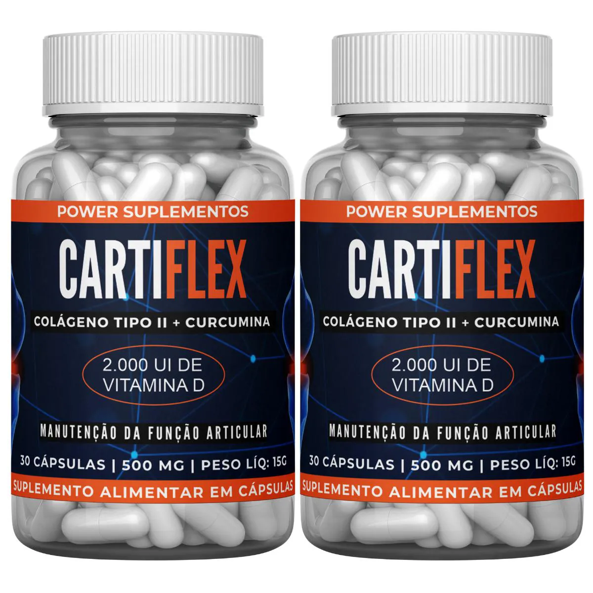 2  SUPLEMENTOS CARTIFLEX - 60 CáPSULAS