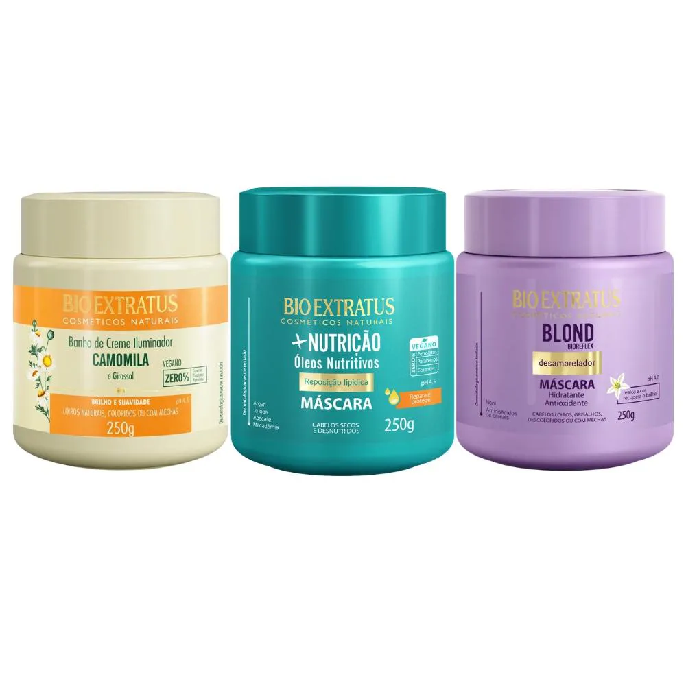 CRONOGRAMA BIO EXTRATUS CABELOS CLAROS 250G