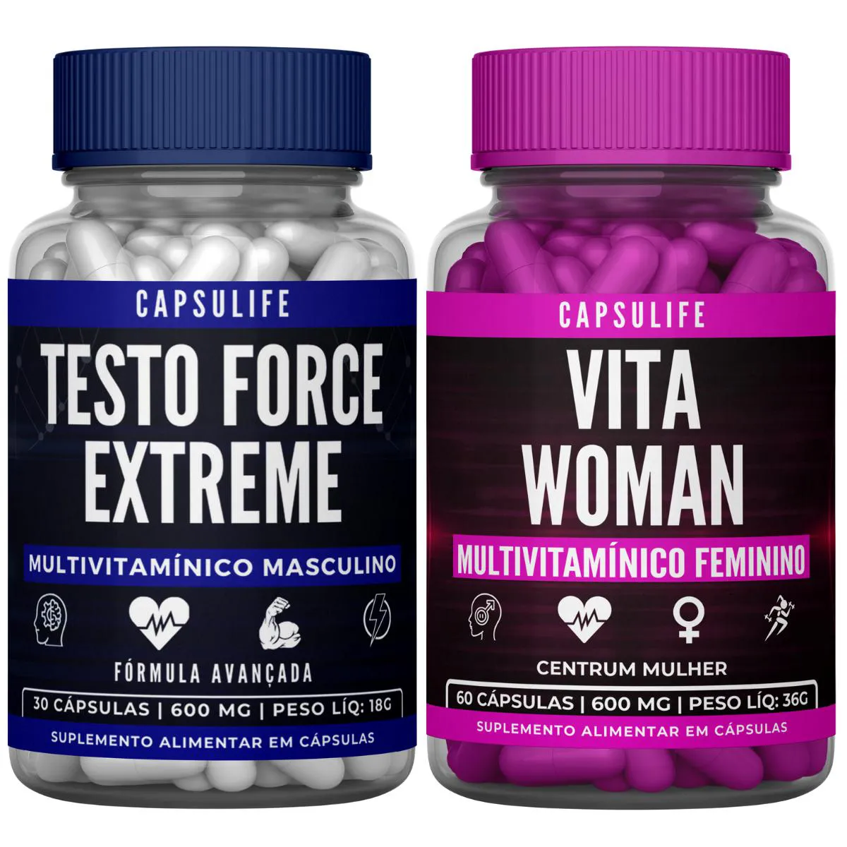 1 SUPLEMENTO TESTO FORCE EXTREME + 1 SUPLEMENTO VITA WOMAN Neutro