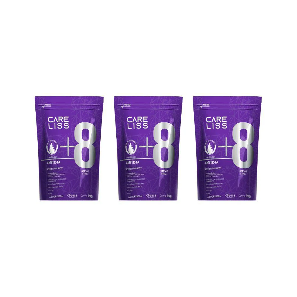 PO DESCOLORANTE CARE LISS 300G AMETISTA - KIT C/ 3UN