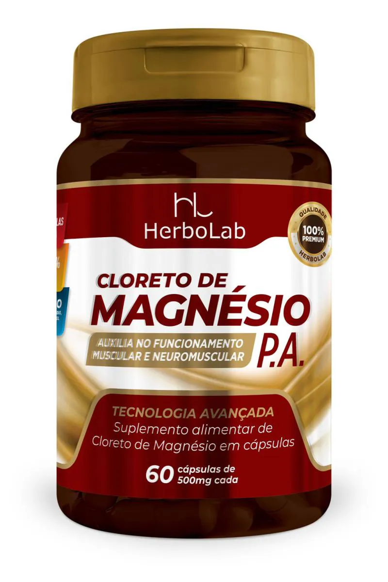 CLORETO MAGNES P.A 500MG C/60CPS HERBOLAB