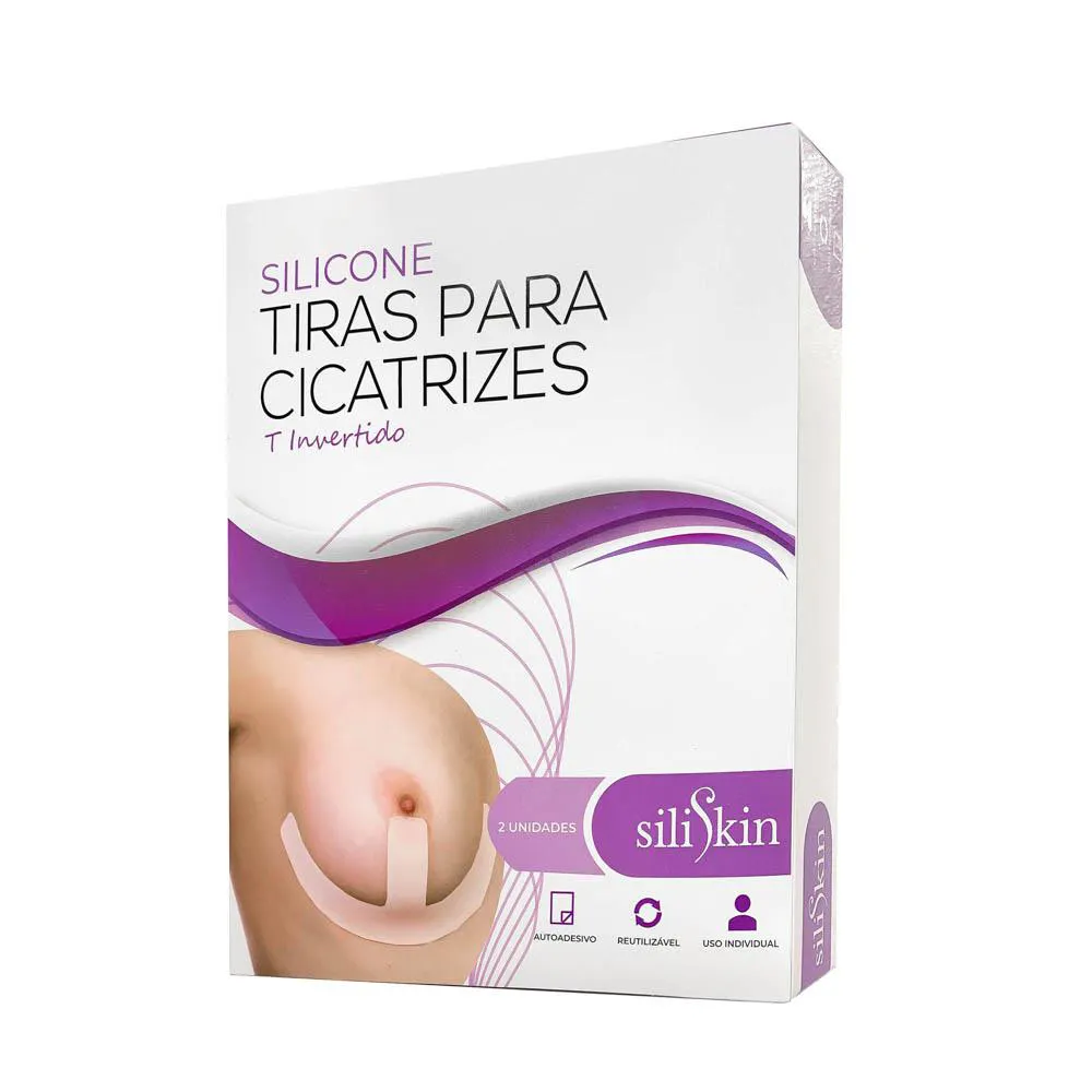 FITA SILICONE CICATRIZ QUELOIDE MAMA T INVERTIDO - SILISKIN