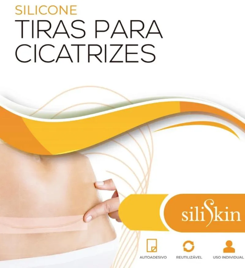 FITA GEL SILICONE 15X2CM PARA CICATRIZ QUELOIDE 60 SILISKIN