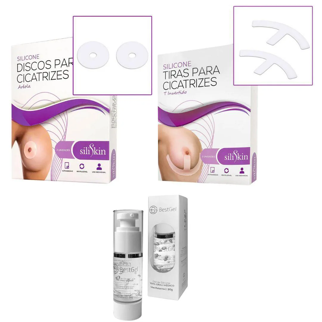 COMBO FITA DISCO ARÉOLA +T INVERTIDO E BESTGEL 30G SILISKIN