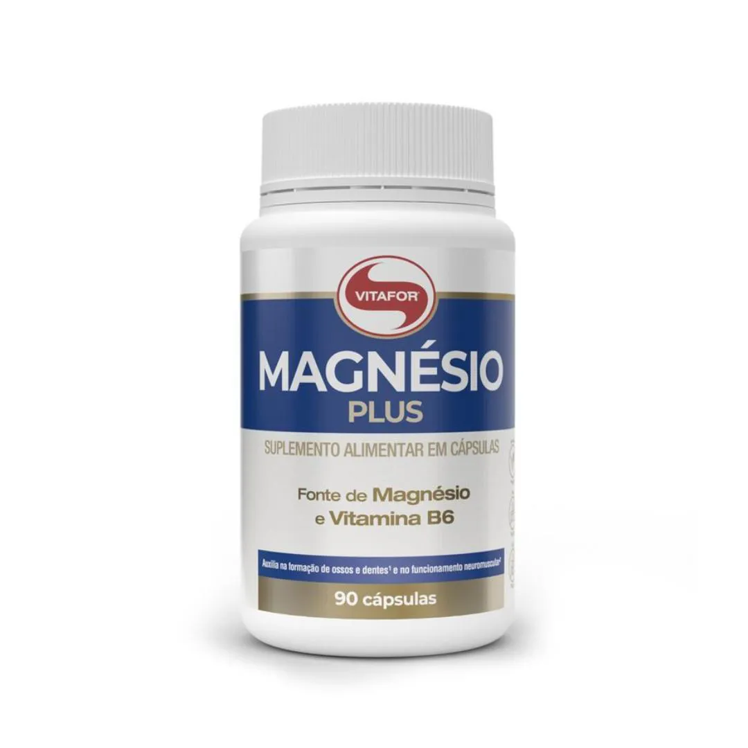 MAGNESIO PLUS-90 CáPSULAS -VITAFOR 90cápsulas
