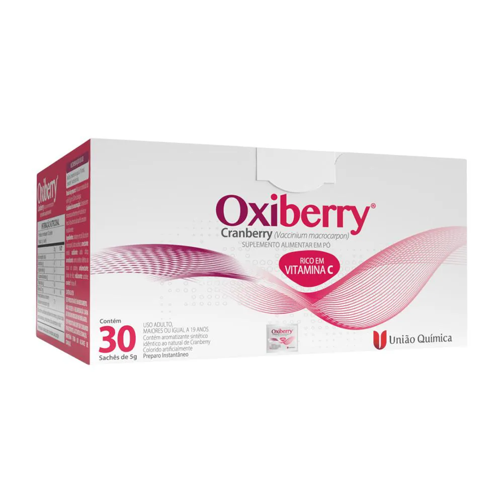 OXIBERRY CRANBERRY 30 SACHêS 5G - UNIãO QUíMICA