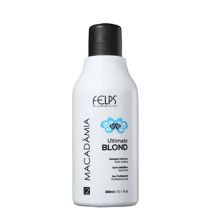FELPS PROFESSIONAL MACADâMIA ULTIMATE BLONDE - SELAGEM TéRMICA 300ML