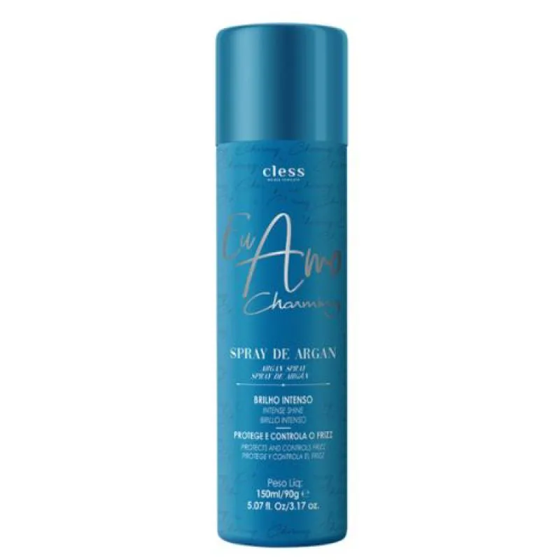 SPRAY DE BRILHO ARGAN EU AMO CHARMING 150ML - CLESS