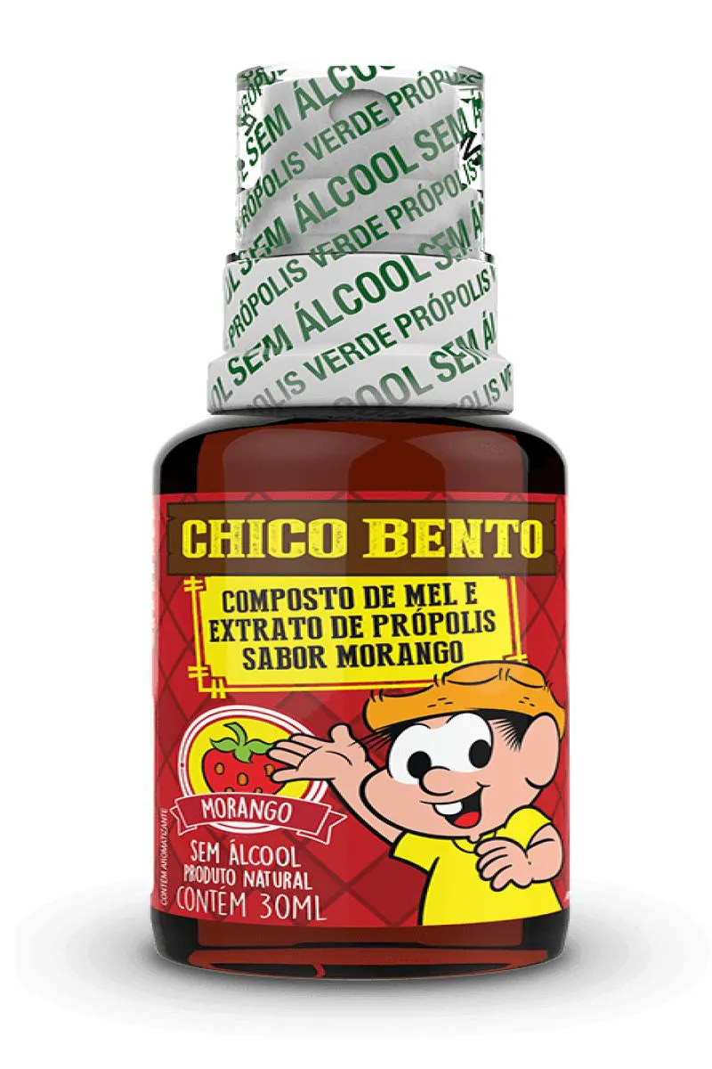 PRóPION CHICO BENTO - SPRAY COM MEL E MORANGO SEM áLCOOL (30ML) - BALDONI