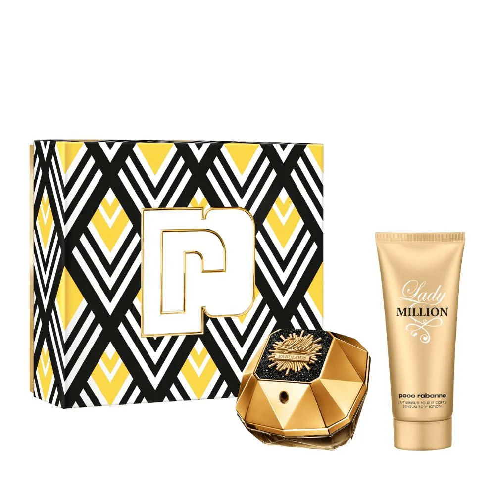 KIT PERFUME RABANNE LADY MILLION FABULOUS FEMININO EAU DE PARFUM 80ML