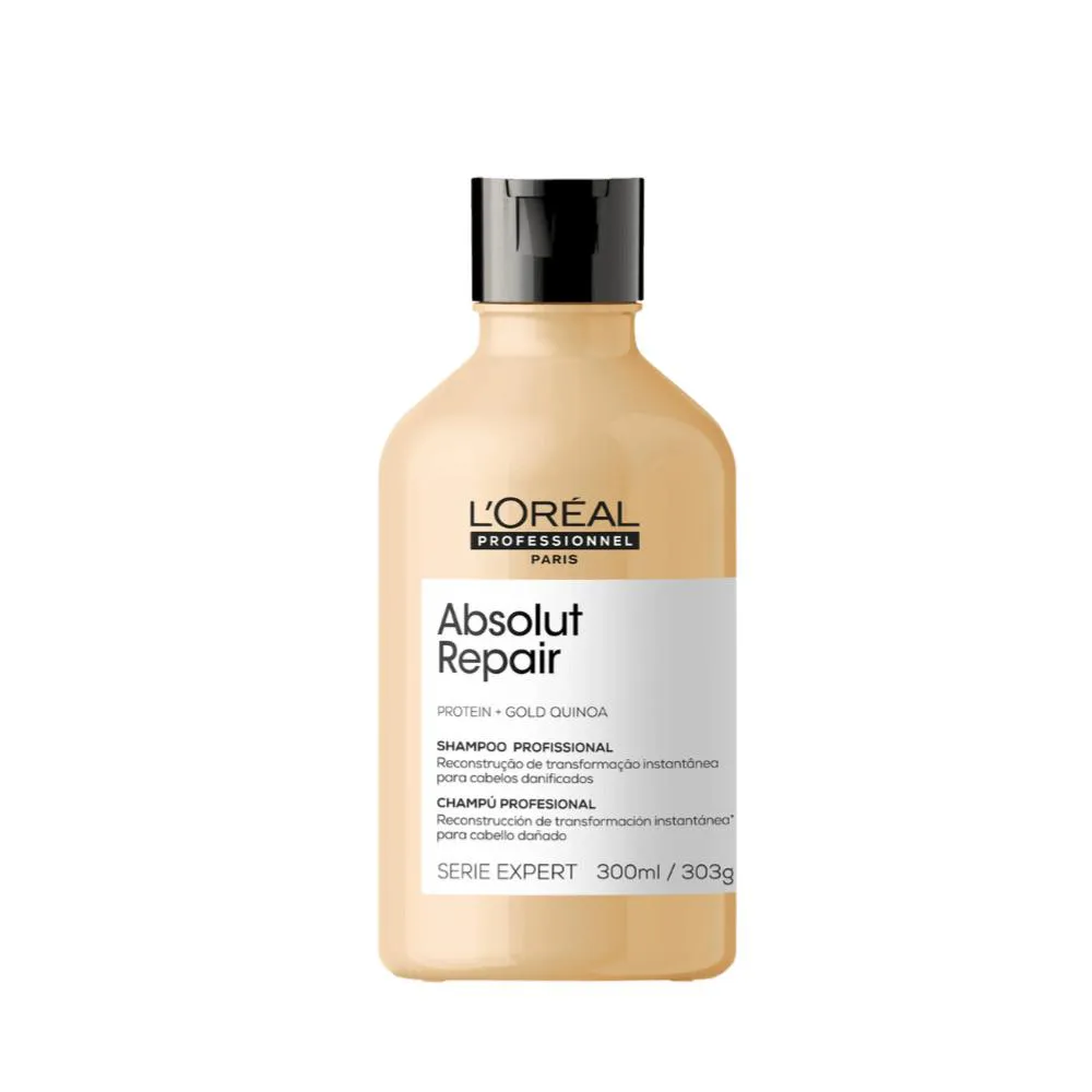 SHAMPOO LORéAL PROFESSIONNEL SERIE EXPERT ABSOLUT REPAIR GOLD QUINOA + PROTEIN 300ML